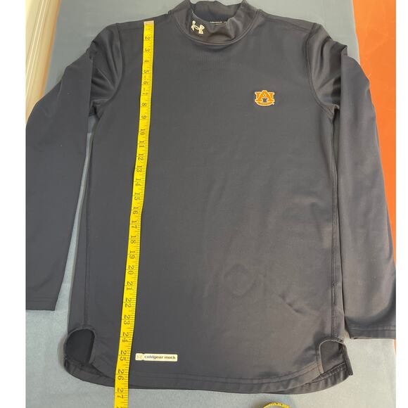 Under Armour ColdGear Fitted Long Sleeve Mock Neck Navy Blue Size Small - Picture 9 of 11